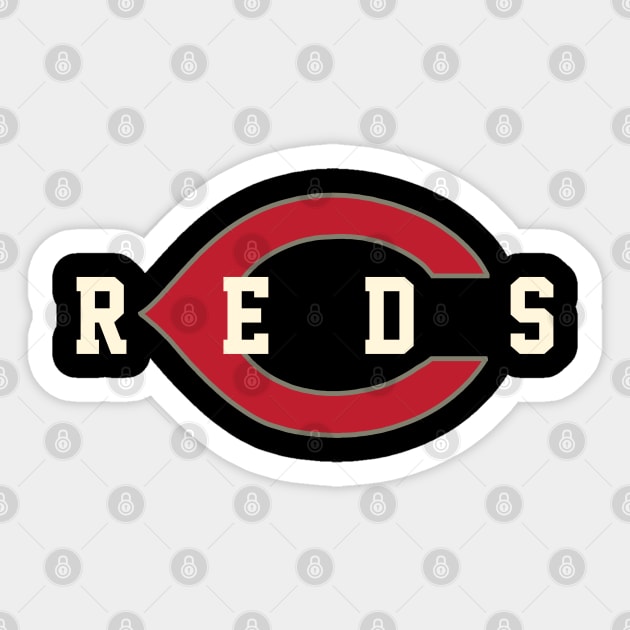 Cincinnati Reds 2 by Buck Tee Originals Sticker by Buck Tee